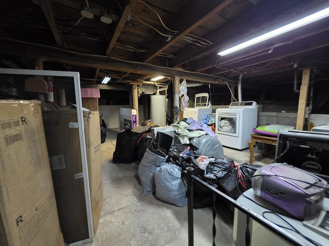 142 W Summit St, Lead, SD 57754 - unfinished below grade area with separate washer and dryer and gas water heater