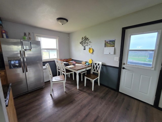 1304 River View Cir, Belle Fourche, SD 57717 - dining area featuring dark wood-style floors