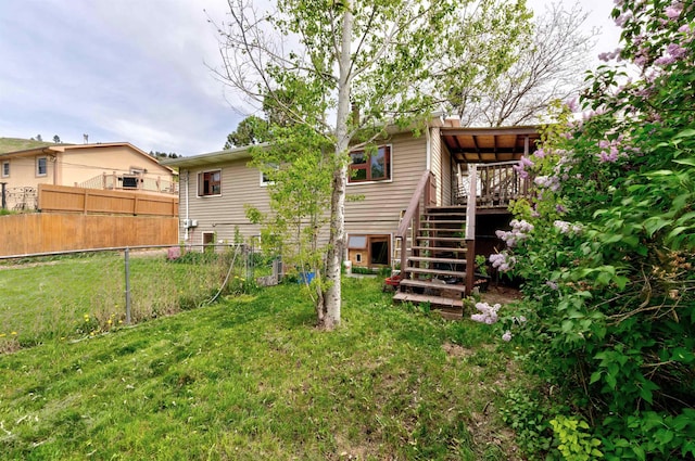12944 Larene Dr, Black Hawk, SD 57718 - rear view of house with stairs