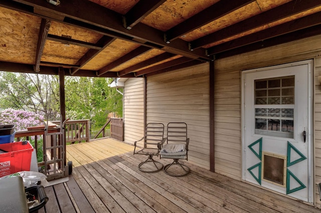 12944 Larene Dr, Black Hawk, SD 57718 - view of wooden terrace