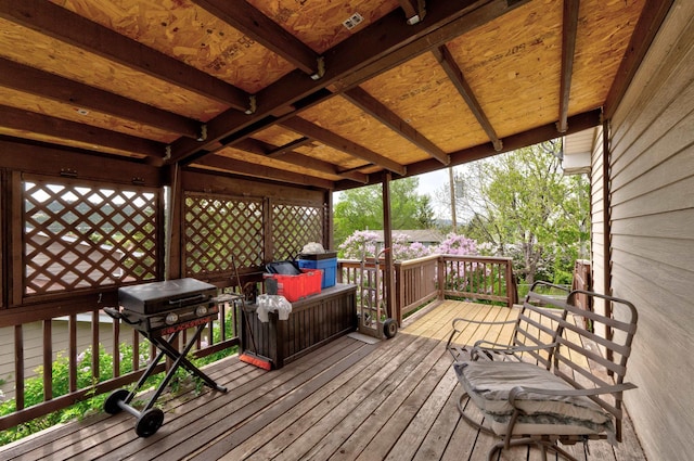 12944 Larene Dr, Black Hawk, SD 57718 - view of wooden deck