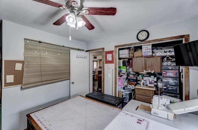 12944 Larene Dr, Black Hawk, SD 57718 - bedroom with a ceiling fan
