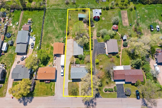 5753 Pluto St, Rapid City, SD 57703 - aerial view of residential area with property boundaries highlighted