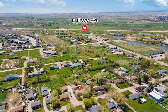 5753 Pluto St, Rapid City, SD 57703 - aerial overview of property's location featuring a large body of water