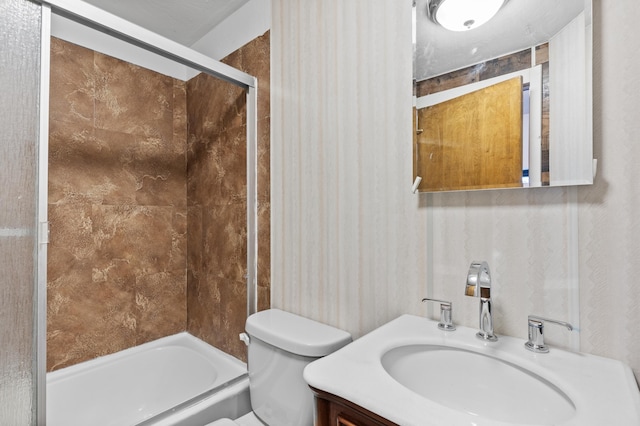 4648 Other, Rapid City, SD 57703 - full bathroom featuring toilet, enclosed tub / shower combo, and vanity