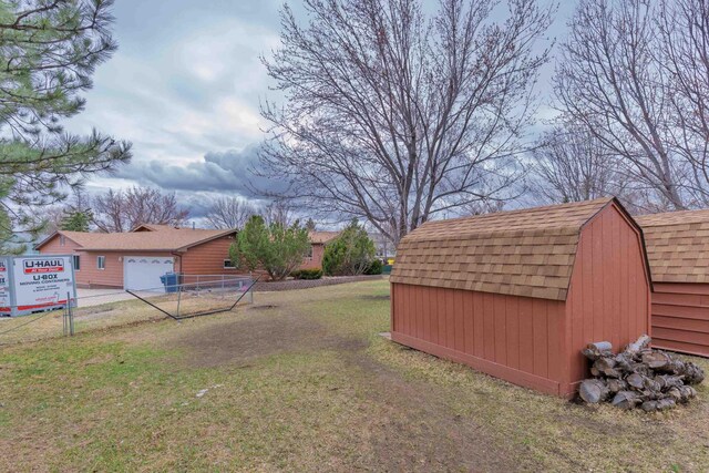 2030 12th Ave, Belle Fourche, SD 57717 - view of yard featuring a storage unit and an outdoor structure