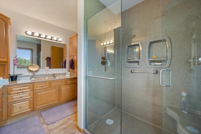 1129 Foothills Rd, Sturgis, SD 57785 - bathroom featuring a shower stall and vanity