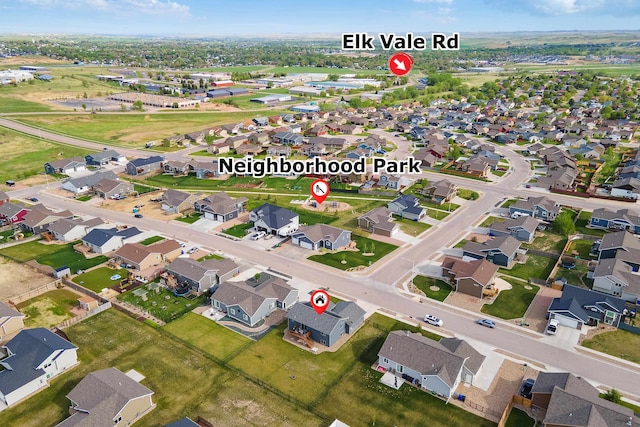 3012 Allison Ln, Rapid City, SD 57703 - aerial view of property's location with nearby suburban area