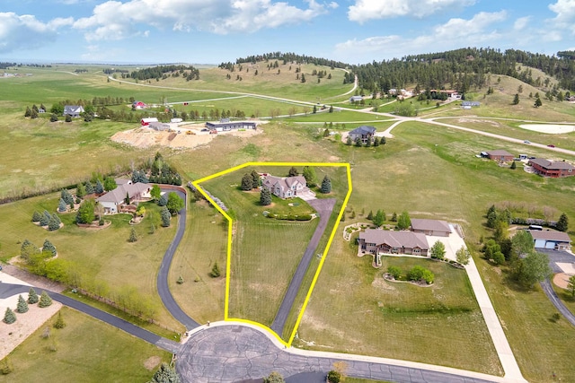 7725 Other, Rapid City, SD 57702 - aerial view of property and surrounding area featuring property boundaries highlighted