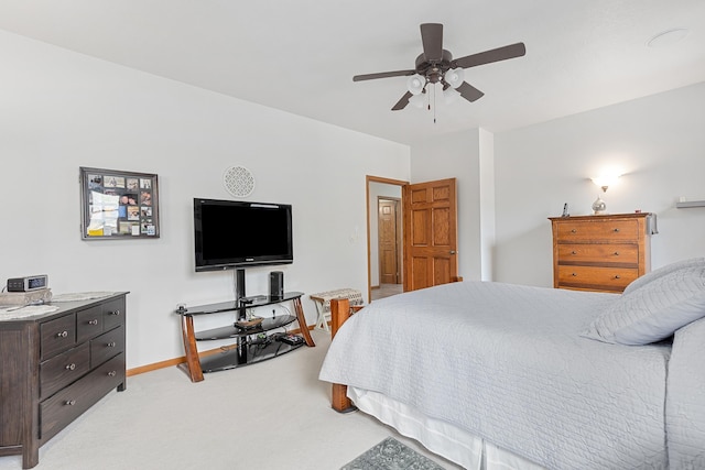 7725 Other, Rapid City, SD 57702 - bedroom featuring light colored carpet, a ceiling fan, and baseboards