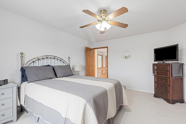 7725 Other, Rapid City, SD 57702 - bedroom with light carpet, baseboards, and a ceiling fan