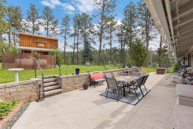 22994 Shields Rd, Rapid City, SD 57702 - view of patio / terrace with outdoor dining area