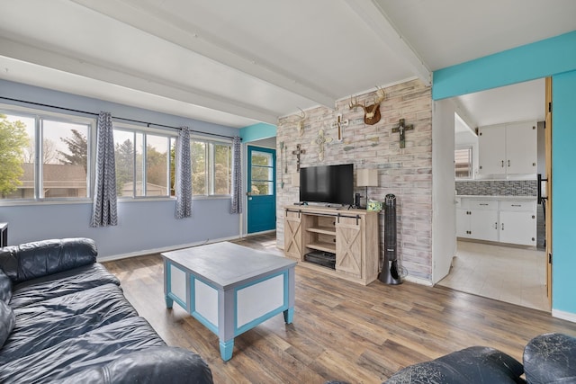 2101 Juniper Dr, Rapid City, SD 57702 - living area with wood finished floors