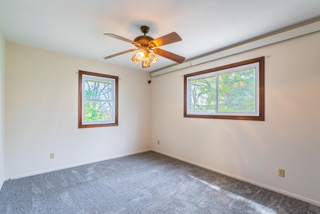 15630 Antelope Creek Rd, Rapid City, SD 57703 - carpeted spare room with a ceiling fan and baseboards