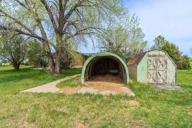 15630 Antelope Creek Rd, Rapid City, SD 57703 - view of grassy yard with an outbuilding and a storage unit