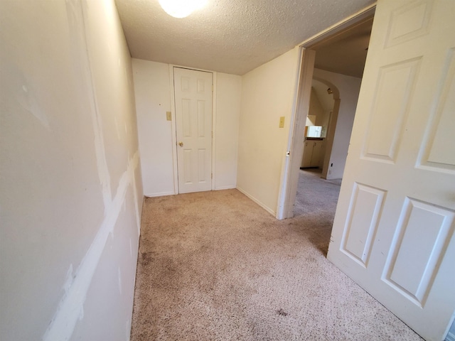 400 5th Ave, Edgemont, SD 57735 - hall with a textured ceiling and carpet floors