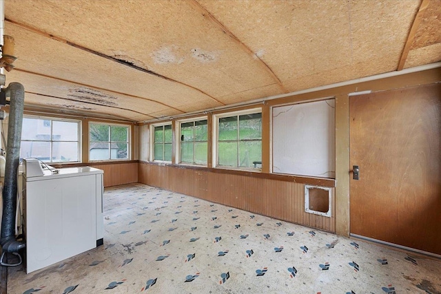 308 Main St, Deadwood, SD 57732 - unfurnished sunroom featuring washer and dryer
