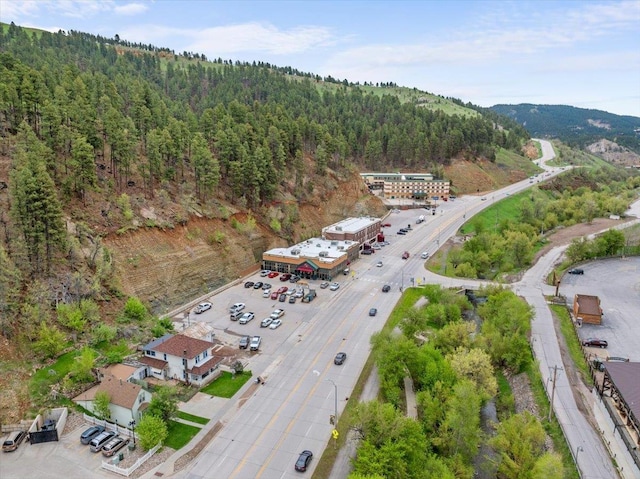 308 Main St, Deadwood, SD 57732 - aerial view of property's location featuring a forest