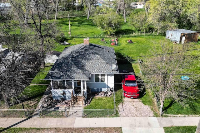 1007 Elkhorn St, Belle Fourche, SD 57717 - aerial view of property and surrounding area
