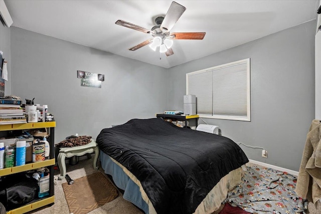 2921 1st Ave, Sturgis, SD 57785 - bedroom featuring carpet flooring, baseboards, and ceiling fan