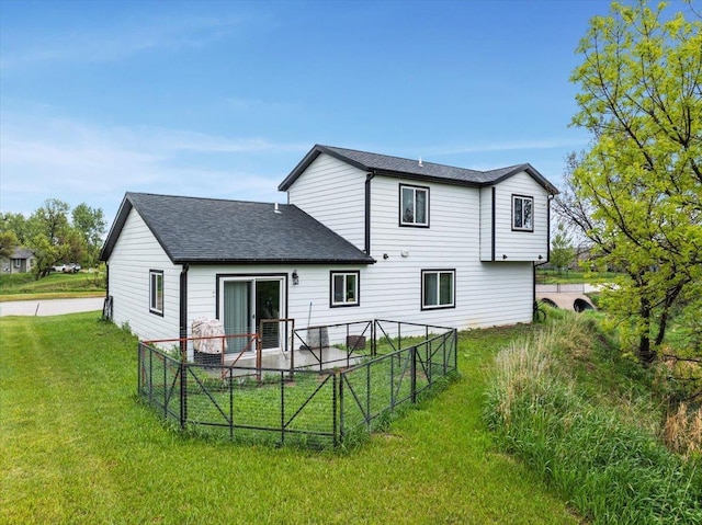 1430 Dacar St, Belle Fourche, SD 57717 - rear view of property featuring a shingled roof