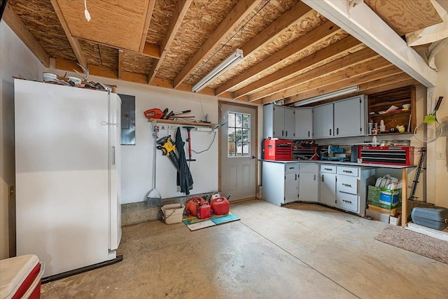 2315 Palisades Loop, Sturgis, SD 57785 - basement with freestanding refrigerator