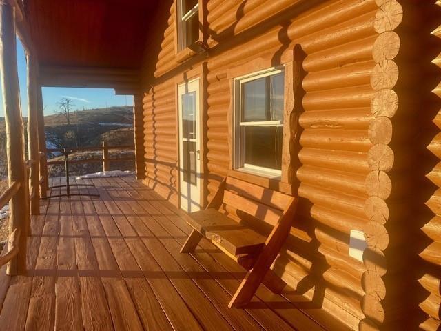 28013 Cascade Rd, Hot Springs, SD 57747 - view of wooden terrace