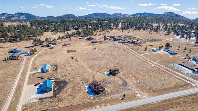 25426 Sidney Park Rd, Custer, SD 57730 - aerial view of sparsely populated area with a mountain backdrop