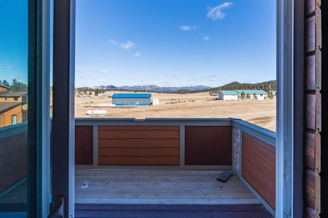 25426 Sidney Park Rd, Custer, SD 57730 - deck featuring a mountain view