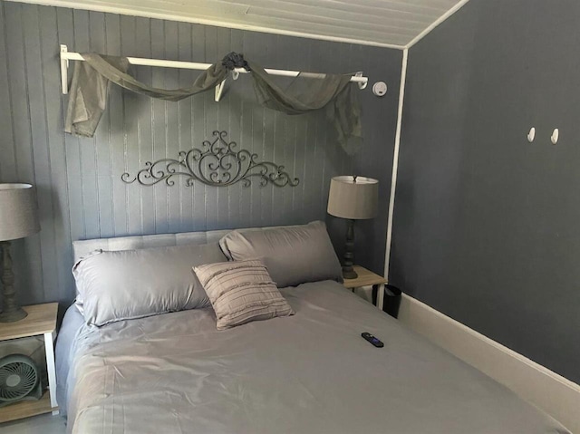 121 S Stone St, Lead, SD 57754 - bedroom with wooden walls