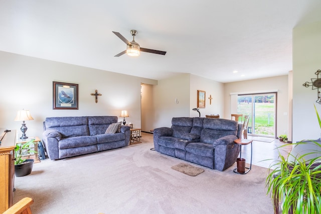 151 Surrey Ln, Custer, SD 57730 - carpeted living area with ceiling fan