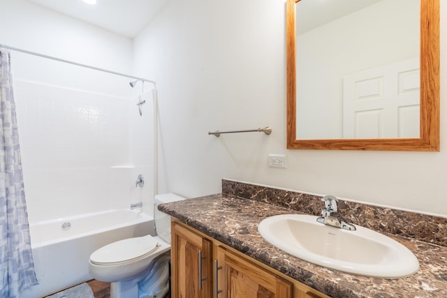 151 Surrey Ln, Custer, SD 57730 - full bathroom with shower / bath combo with shower curtain, vanity, and toilet