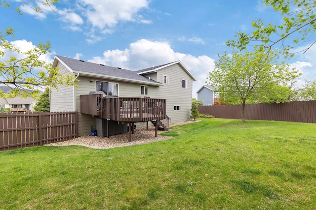 4312 Mile High Ave, Rapid City, SD 57701 - rear view of property with a wooden deck and roof with shingles