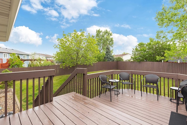 4312 Mile High Ave, Rapid City, SD 57701 - wooden deck with a residential view