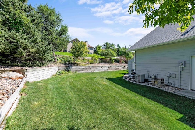 2340 Camaro Cir, Sturgis, SD 57785 - view of grassy yard with central air condition unit