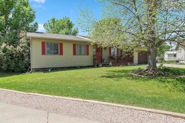 3111 Dry Creek Rd, Rapid City, SD 57703 - ranch-style home with a front lawn