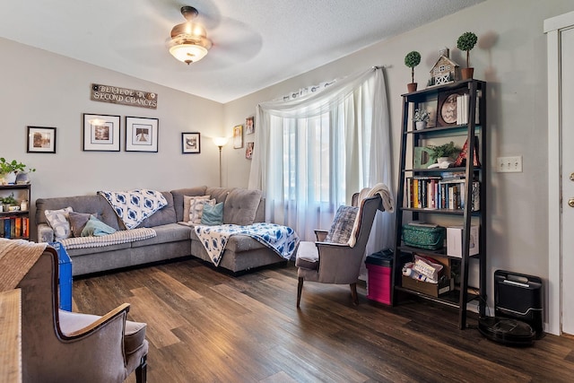 3111 Dry Creek Rd, Rapid City, SD 57703 - living room with wood finished floors, vaulted ceiling, and a ceiling fan