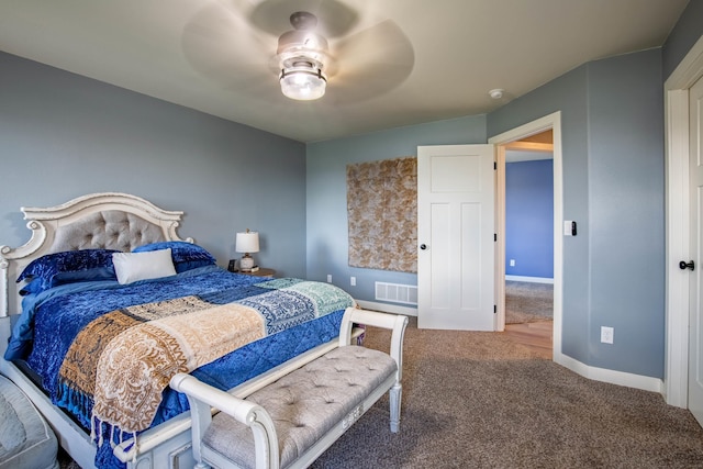 6794 Abelia St, Rapid City, SD 57703 - bedroom featuring carpet, baseboards, and a ceiling fan