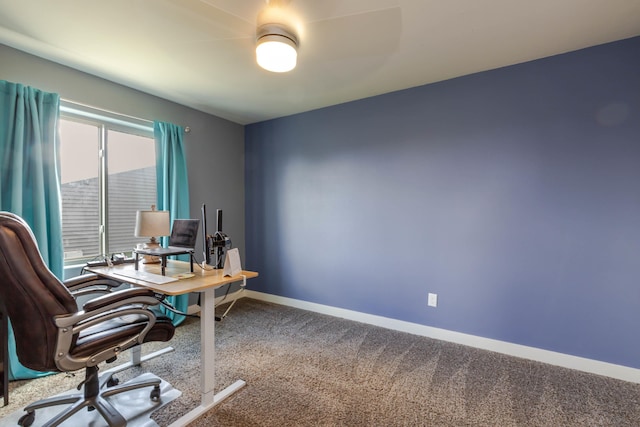 6794 Abelia St, Rapid City, SD 57703 - home office featuring carpet flooring and baseboards