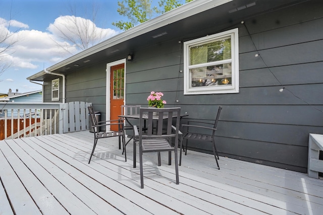 4425 Bronco Ln, Rapid City, SD 57701 - deck featuring outdoor dining space