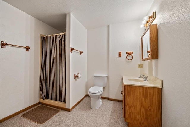 614 Englewood Ct, Spearfish, SD 57783 - full bathroom featuring vanity, toilet, a shower with shower curtain, and baseboards
