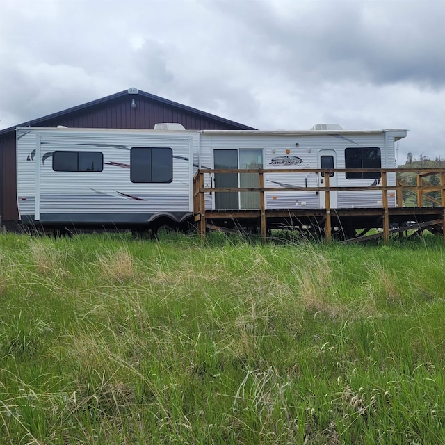12748 Beaver Creek Rd, Custer, SD 57730 - rear view of property featuring a wooden deck
