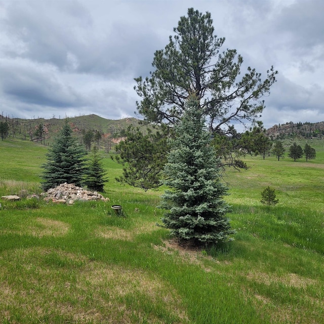 12748 Beaver Creek Rd, Custer, SD 57730 - view of yard featuring a mountain view and a view of countryside