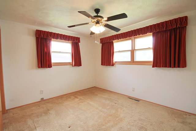 1609 Spruce St, Sturgis, SD 57785 - spare room with carpet flooring, a ceiling fan, and baseboards