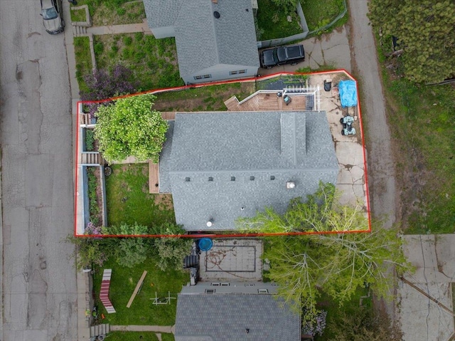 824 W Mcclellan St, Lead, SD 57754 - aerial view of property's location featuring property parcel outlined