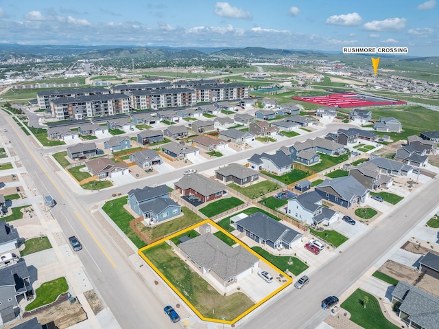 503 Aaron Ct, Rapid City, SD 57703 - aerial overview of property's location featuring property parcel outlined