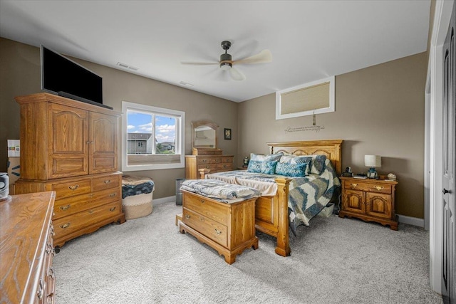 3781 W Beartooth Loop, Spearfish, SD 57783 - bedroom featuring light carpet and a ceiling fan