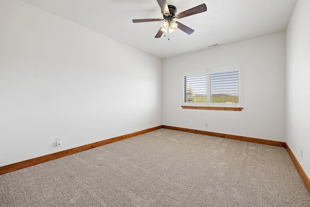 215 Meadowlark Dr, Hot Springs, SD 57747 - unfurnished room with carpet floors and a ceiling fan