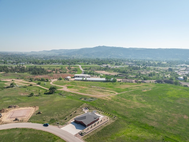 215 Meadowlark Dr, Hot Springs, SD 57747 - aerial view of property's location featuring rural landscape and mountains