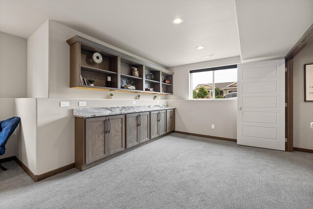 6315 Dunsmore Rd, Rapid City, SD 57702 - bar featuring light colored carpet and recessed lighting